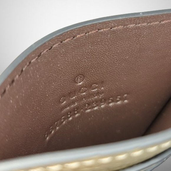 Gucci  GG Marmont Leather Card Holder in Taupe Color - Picture 5 of 6